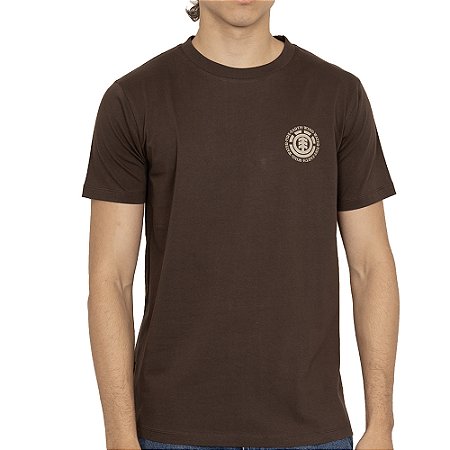 Camiseta Element Seal BP SM27 Masculina Marrom Escuro
