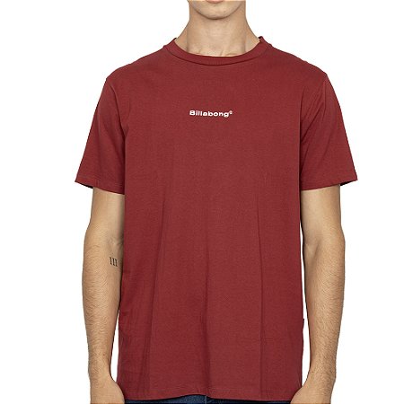 Camiseta Billabong Smity Plus Size SM27 Masculina Vinho