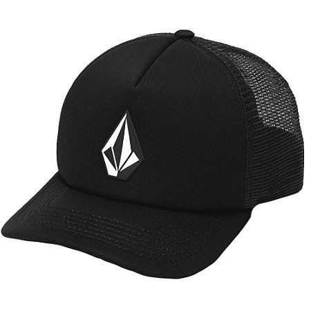 Boné Volcom Aba Curva Full Stone Trucker SM27 Preto