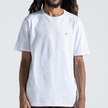 Camiseta Volcom Stone Blanks SM27 Masculina Branco