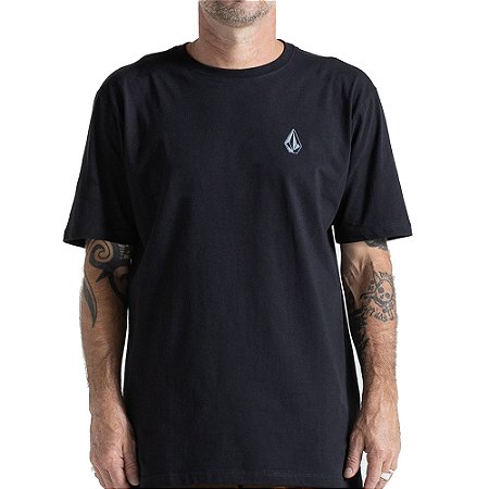 Camiseta Volcom Skidder SM27 Masculina Preto