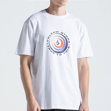 Camiseta Volcom Enterprises SM27 Masculina Branco