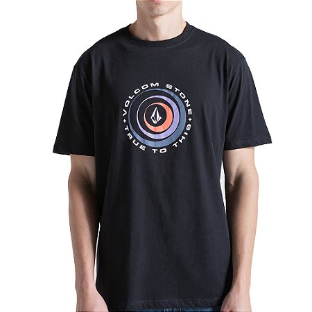 Camiseta Volcom Enterprises SM27 Masculina Preto