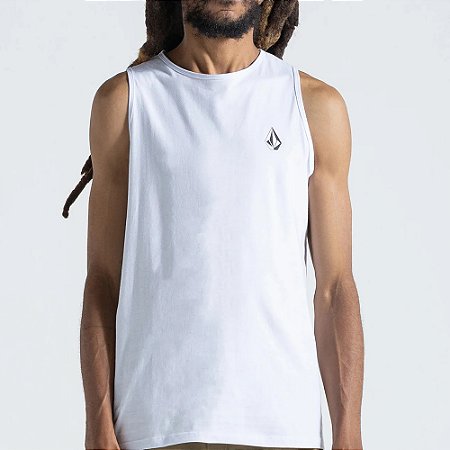 Regata Volcom Iconic SM27 Masculina Branco