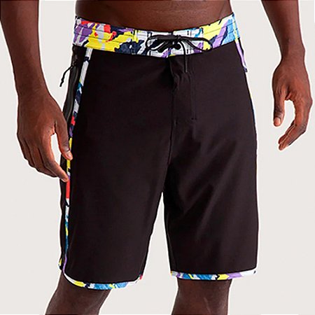 Bermuda Hang Loose Block 19 SM27 Masculina Preto