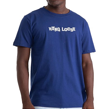 Camiseta Hang Loose Minecraft SM27 Masculina Marinho