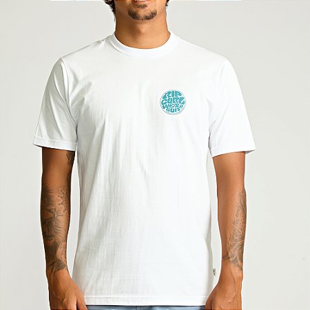 Camiseta Rip Curl Wettie Passage Icon SM27 Masculina Branco