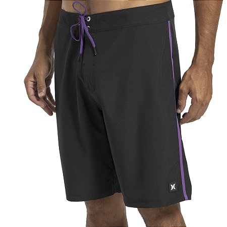 Bermuda Hurley Neon 19,5" SM27 Masculina Preto