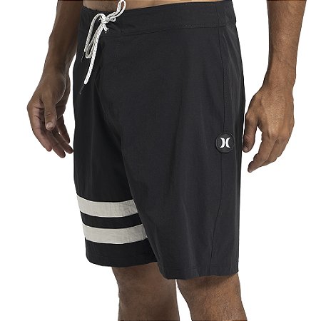Bermuda Hurley Local BP 19,5" SM27 Masculina Preto