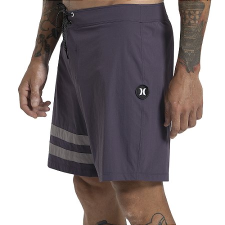 Bermuda Hurley Local BP 18" SM27 Masculina Roxo