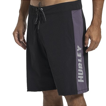 Bermuda Hurley Beachside Speed 19,5" SM27 Masculina Preto