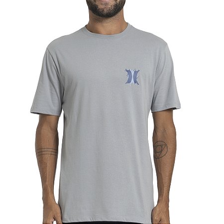 Camiseta Hurley Bombcloud SM27 Masculina Cinza