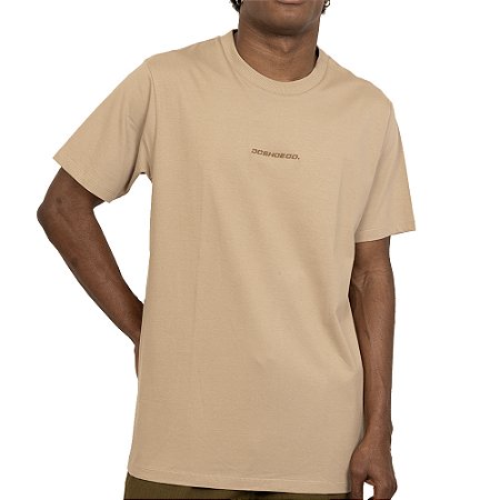 Camiseta DC Shoes Baseline SM27 Masculina Areia