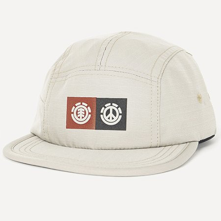 Boné Element Aba Reta 5 Panel SM27 Areia