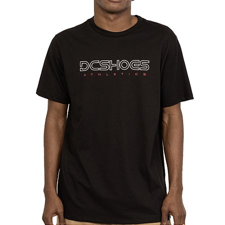 Camiseta DC Shoes Athletics Outline SM27 Masculina Preto