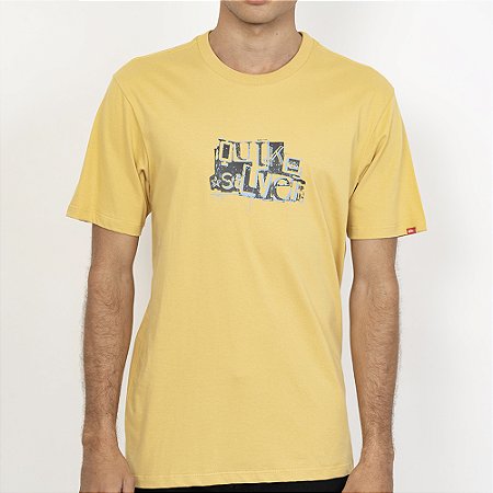 Camiseta Quiksilver Rinse SM27 Masculina Amarelo