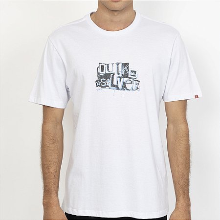 Camiseta Quiksilver Rinse SM27 Masculina Branco