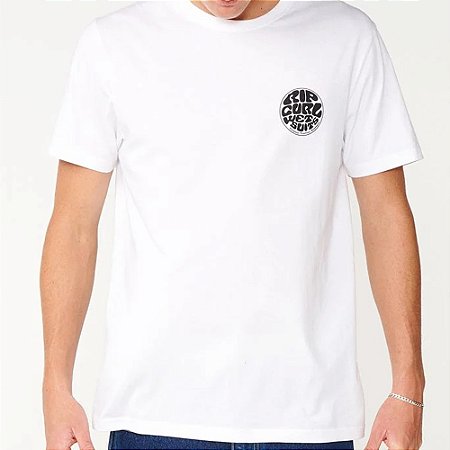 Camiseta Rip Curl Wettie Icon SM27 Masculina Branco