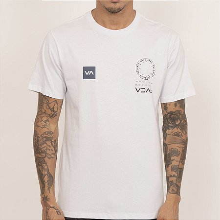 Camiseta RVCA VA Mark2 SM27 Masculina Branco