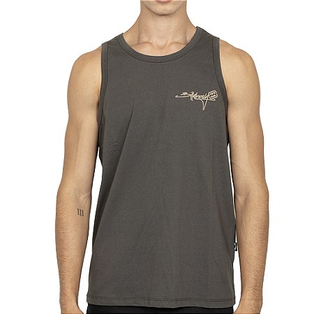 Regata Billabong Bracket Script SM27 Masculina Marrom Escuro