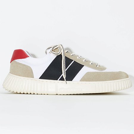 Tênis Osklen ARPX Laces Straps Masculino Branco/Preto/Carmim