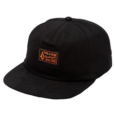 Boné Volcom Aba Reta Workwear SM27 Preto