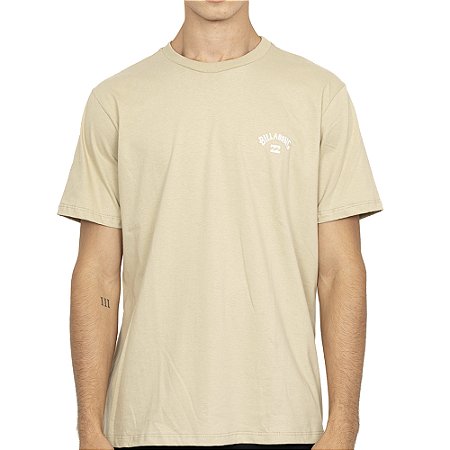 Camiseta Billabong Small Arch SM27 Masculina Bege