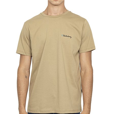 Camiseta Billabong Making Tracks SM27 Masculina Bege