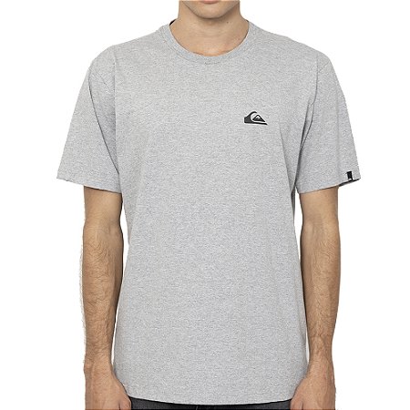 Camiseta Quiksilver Mini Omni Logo SM27 Masculina Cinza