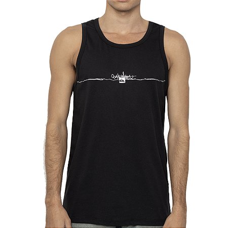 Regata Quiksilver Spash Lines SM27 Masculina Preto