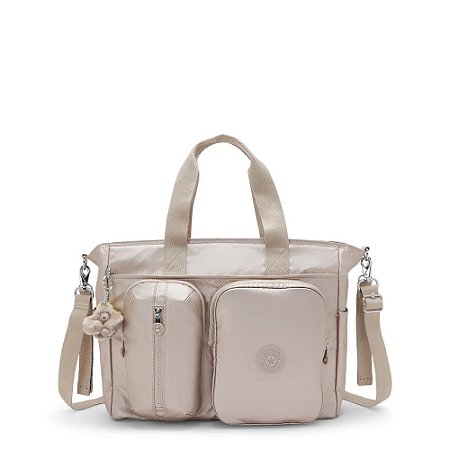 Mochila Kipling Babygear Tiny Metal Glow