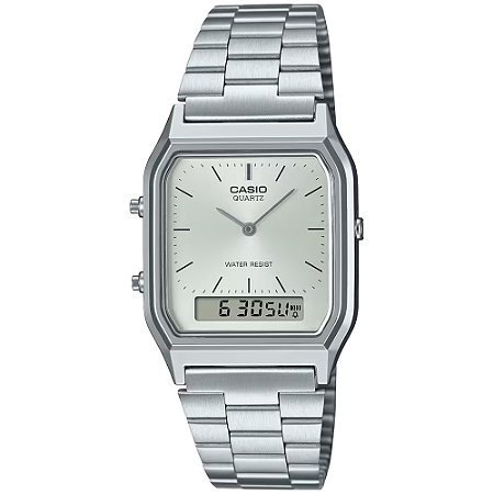 Relógio Casio Vintage AQ-230A-7AMQYDF Prata