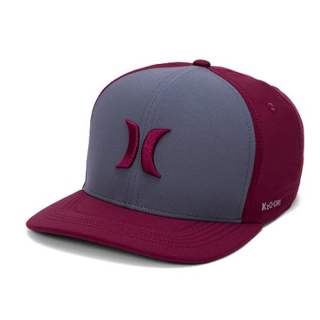 Boné Hurley Aba Curva Two Tone SM27 Vinho