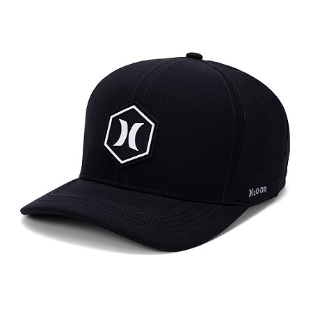 Boné Hurley Aba Curva Hexa SM27 Preto