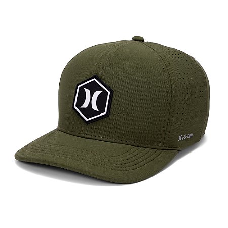 Boné Hurley Aba Curva Hexa SM27 Militar
