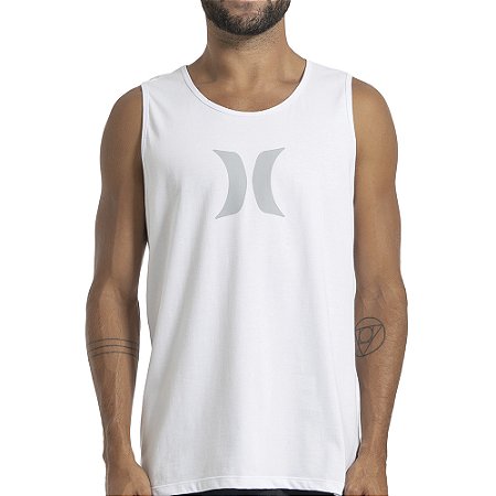 Regata Hurley Icon Oversize SM27 Masculina Branco
