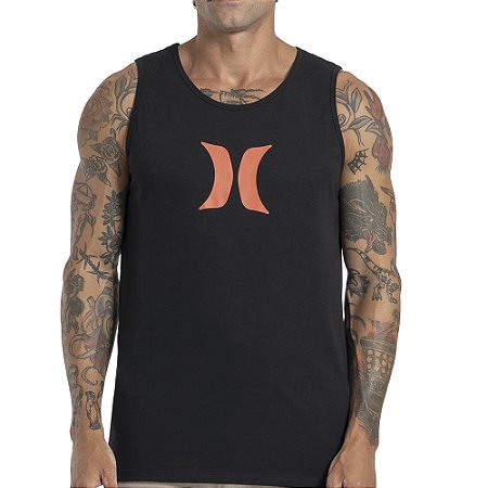 Regata Hurley Icon Oversize SM27 Masculina Preto