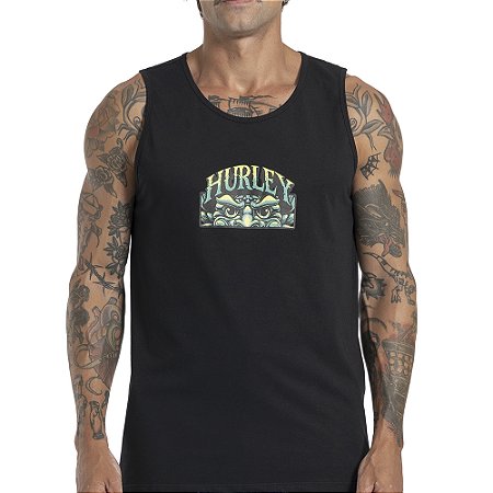 Regata Hurley Monster Plate SM27 Masculina Preto