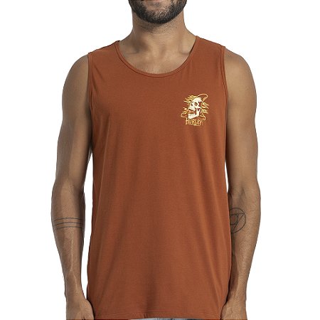 Regata Hurley Skull SM27 Masculina Marrom