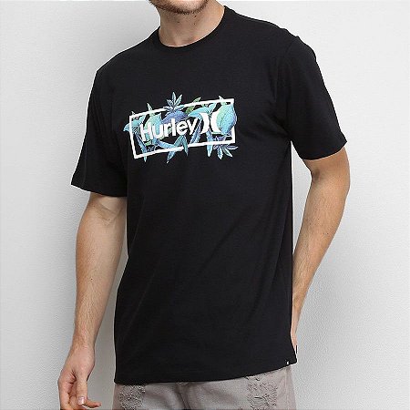 Camiseta Hurley Silk Brotanical Preta