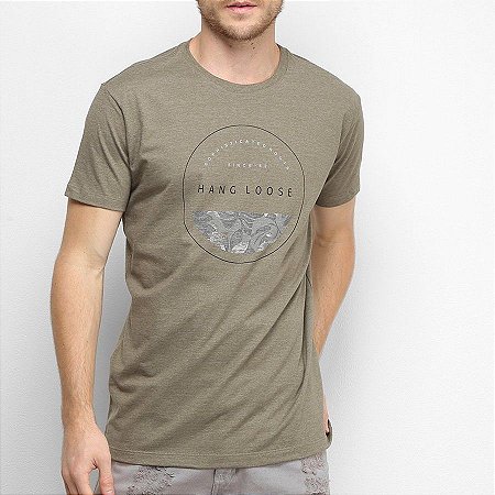 Camiseta Hang Loose Silk Stamp Verde Escuro