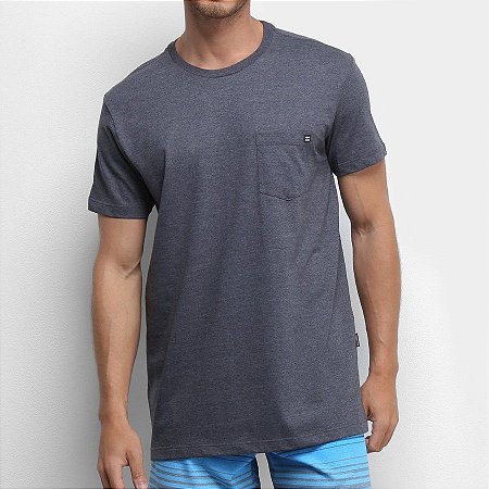 Camiseta Billabong Simple Pocket Cinza Escuro