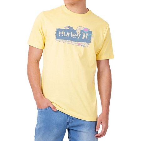 Camiseta Hurley Silk Punked And Only Amarela