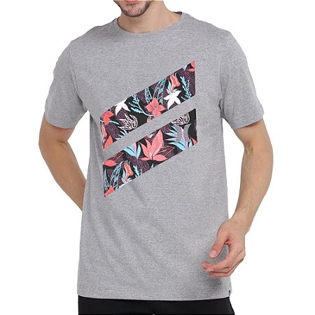 Camiseta Hurley Silk Icon Slash Cinza