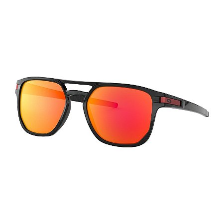 Óculos de Sol Oakley Latch Beta Polished Black W/ Prizm Ruby
