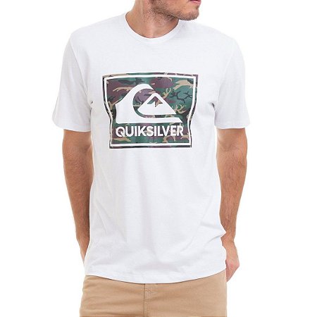 Camiseta Quiksilver Camo Architexture Branca