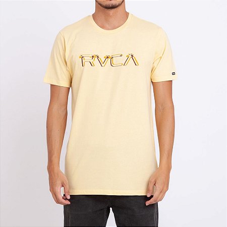 Camiseta RVCA Big Glitch Amarela