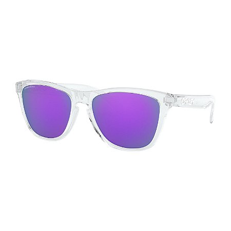 Óculos de Sol Oakley Frogskins Polished Clear W/ Prizm Violet