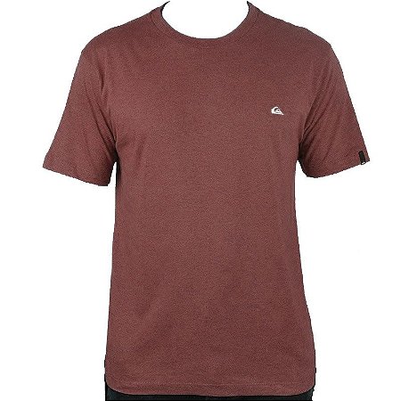 Camiseta Quiksilver Chest Embroidery Color Vermelho Mescla