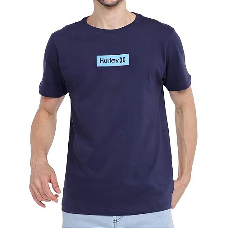 Camiseta Hurley Silk O&O Small Azul Marinho